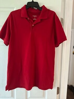 Goodfellow & Co Men's Bright Red Short-Sleeve Polo